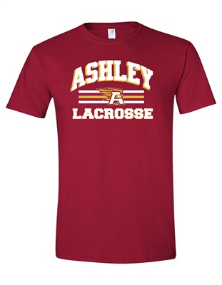 AHS Lacrosse Maroon Soft Style Cotton T-shirt - Order due Wednesday, March 13, 2024